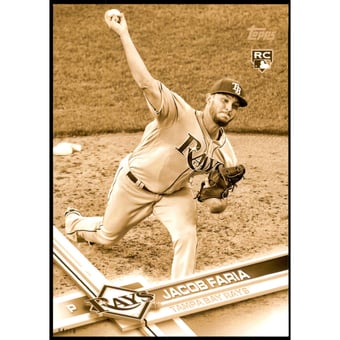 2017 Topps Update 5x7 Clear Gold #US240 Jacob Faria