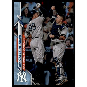 2020 Topps Rainbow Foil #591 NY State of Mind/Aaron Judge/Gary Sanchez