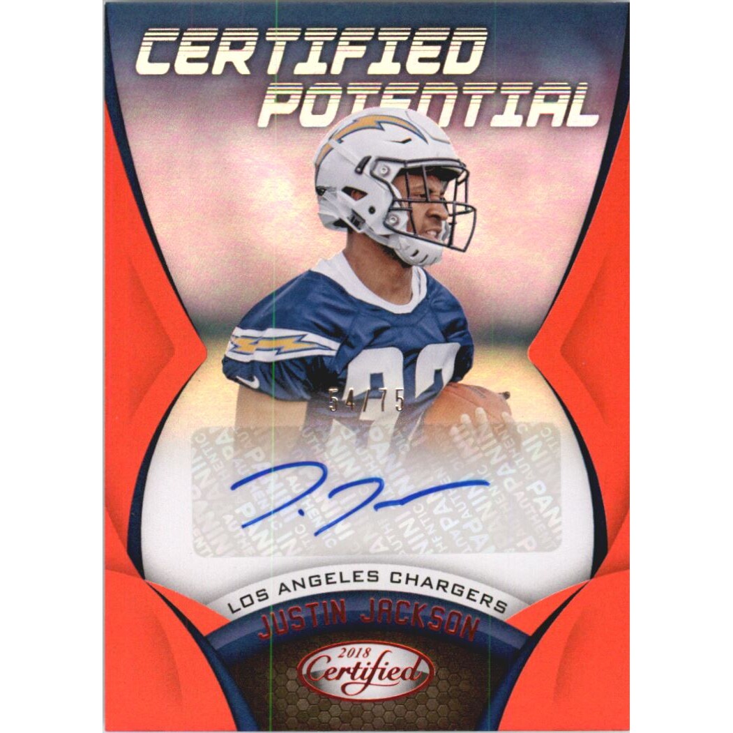 2018 Certified Potential Signatures Mirror Red #21 Justin Jackson