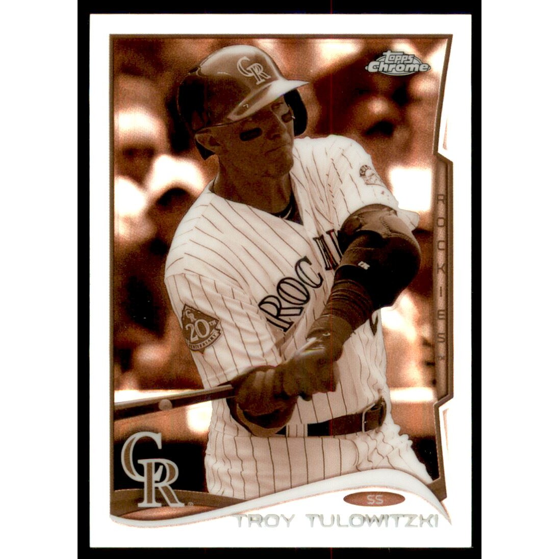 2014 Topps Chrome Sepia Refractors #112 Troy Tulowitzki