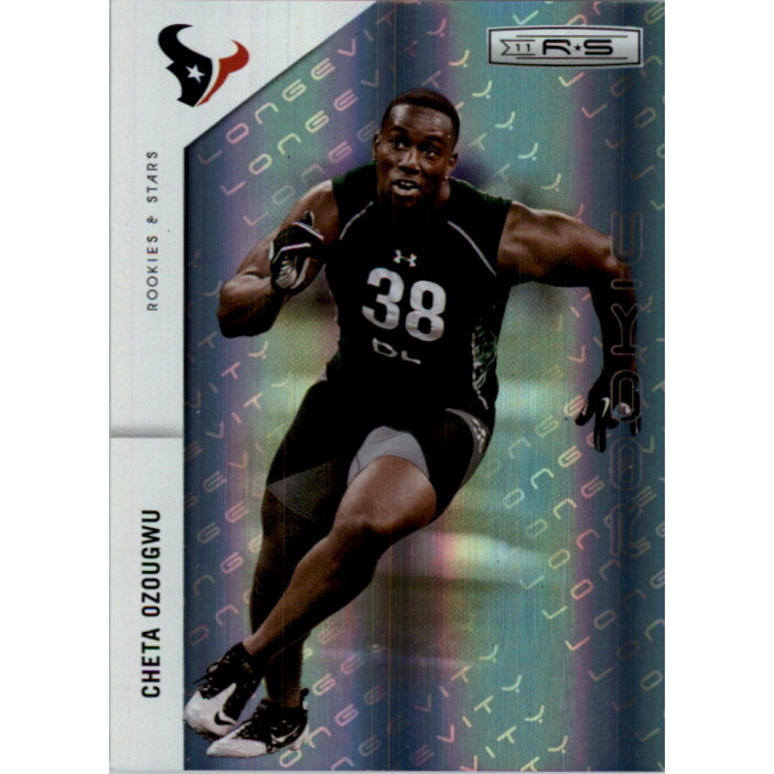 2011 Rookies and Stars Longevity Parallel Platinum #215 Cheta Ozougwu