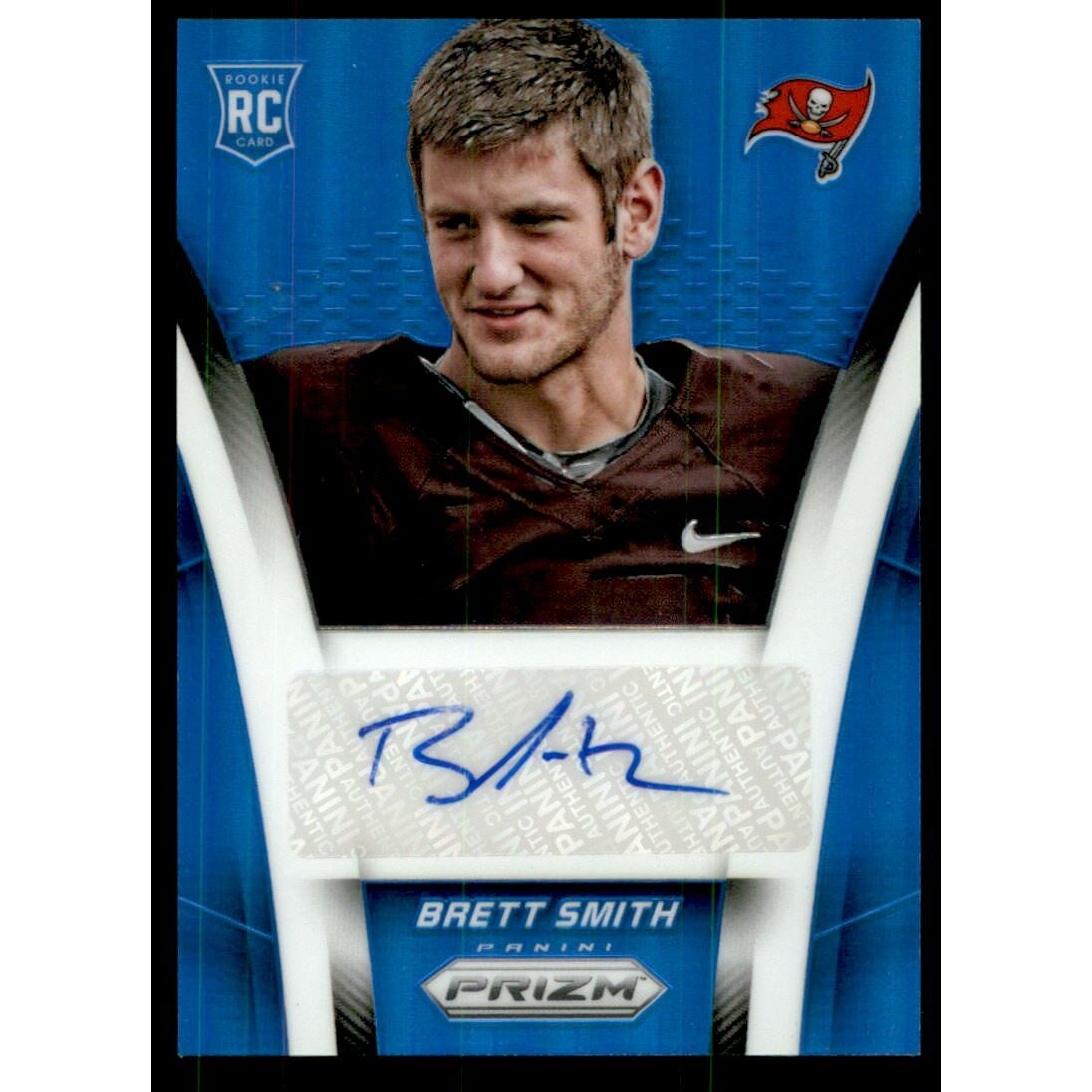 2014 Panini Prizm Rookie Autographs Prizms Blue #ARBS2 Brett Smith/75. rookie card picture