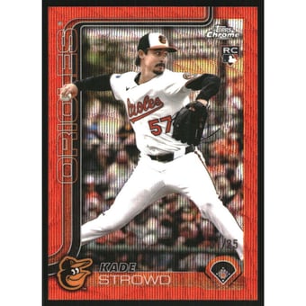 2025 Topps Chrome Update Orange Wave Refractors #USC193 Kade Strowd