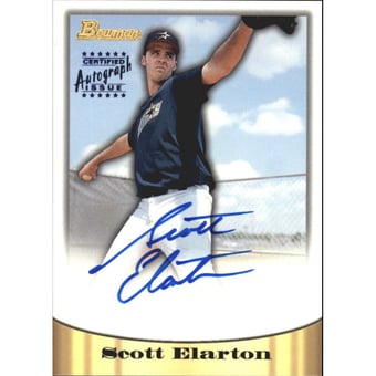 1998 Bowman Certified Blue Autographs #24 Scott Elarton