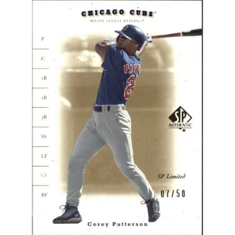 2001 SP Authentic Limited #56 Corey Patterson