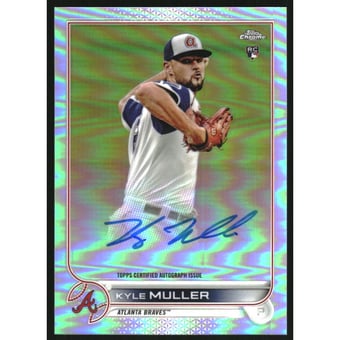 2022 Topps Chrome Rookie Autographs Refractors #RAKM Kyle Muller