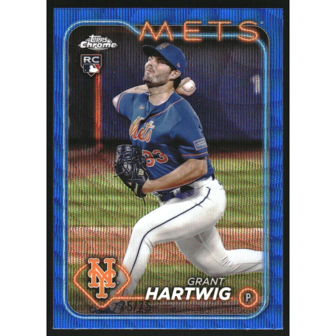 2024 Topps Chrome Blue Wave Refractors #45 Grant Hartwig