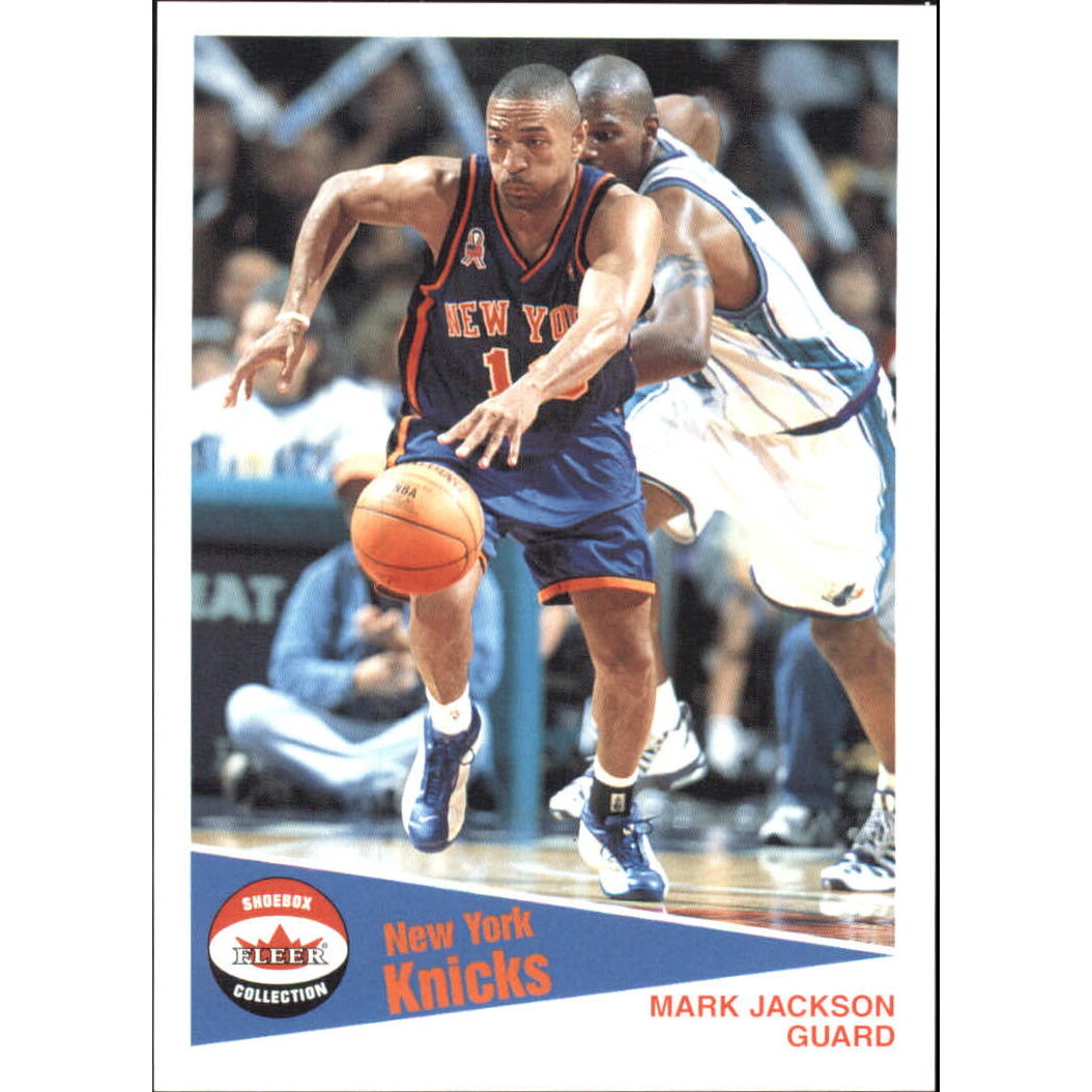 2001-02 Fleer Shoebox Footprints #103 Mark Jackson. rookie card picture