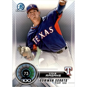 2018 Bowman Chrome 5x7 Scouts Top 100 #BTP73 Cole Ragans