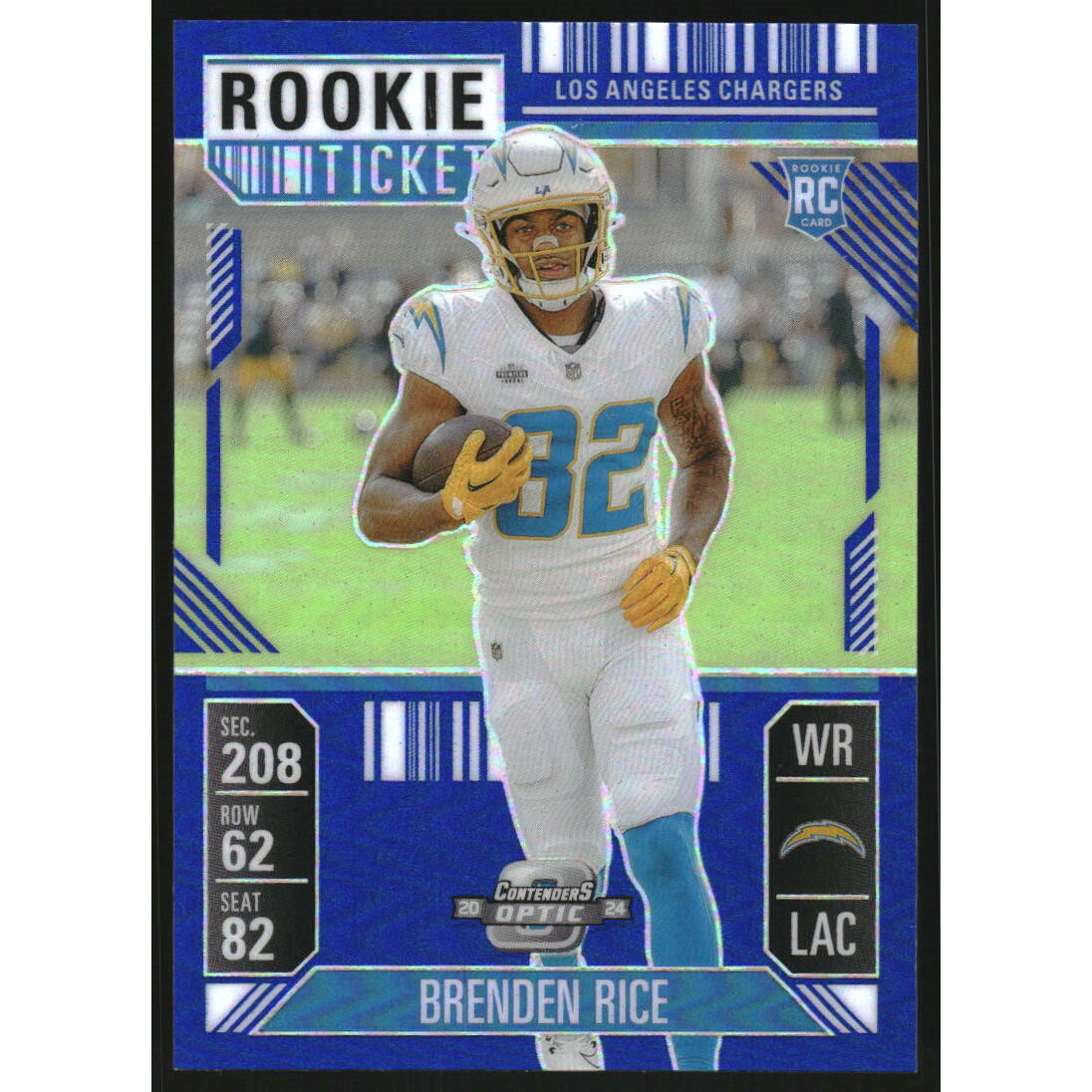 2024 Panini Contenders Optic Blue #64 Brenden Rice