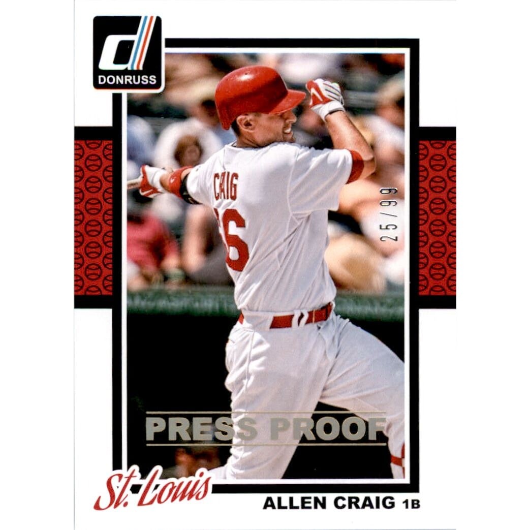 2014 Donruss Press Proofs Gold #48 Allen Craig