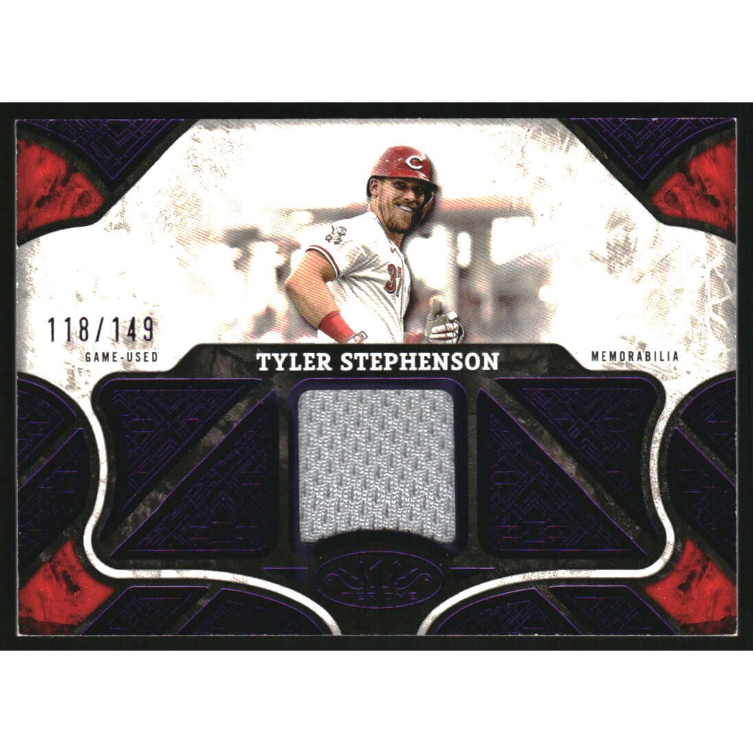 2025 Topps Tier One Relics Purple Foil #T1RTST Tyler Stephenson