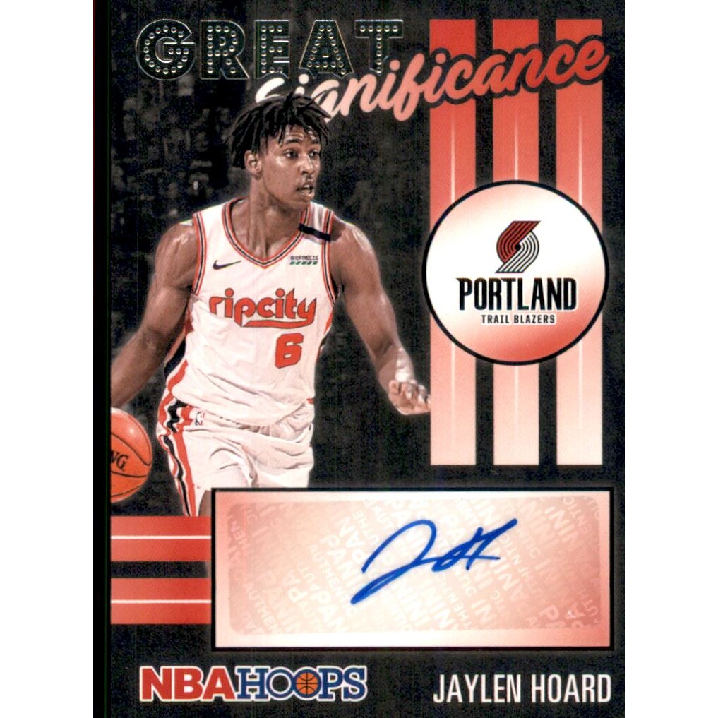 2020-21 Hoops Great SIGnificance #1 Jaylen Hoard