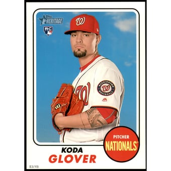 2017 Topps Heritage 5x7 #568 Koda Glover
