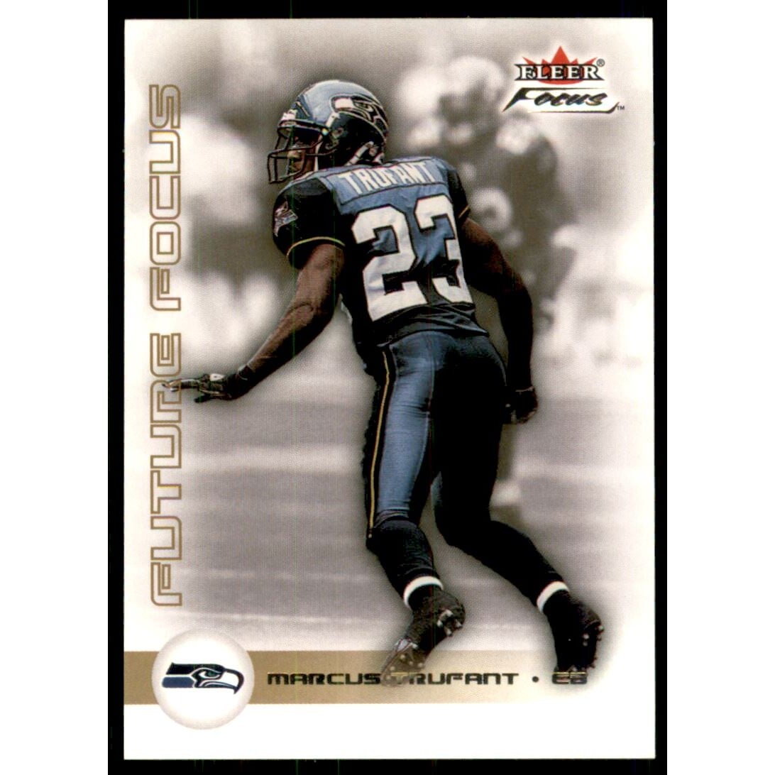 2003 Fleer Focus Anniversary Gold #152 Marcus Trufant. rookie card picture