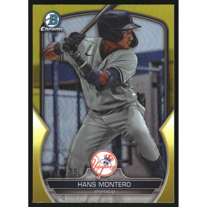 2023 Bowman Chrome Draft Yellow Refractors #BDC12 Hans Montero