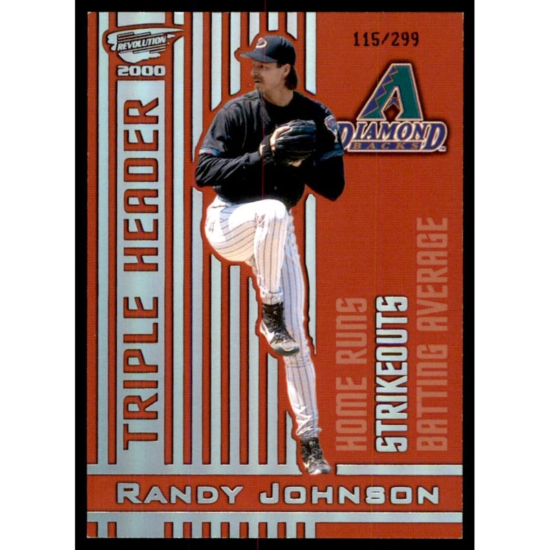 2000 Revolution Triple Header Holographic Silver #21 Randy Johnson