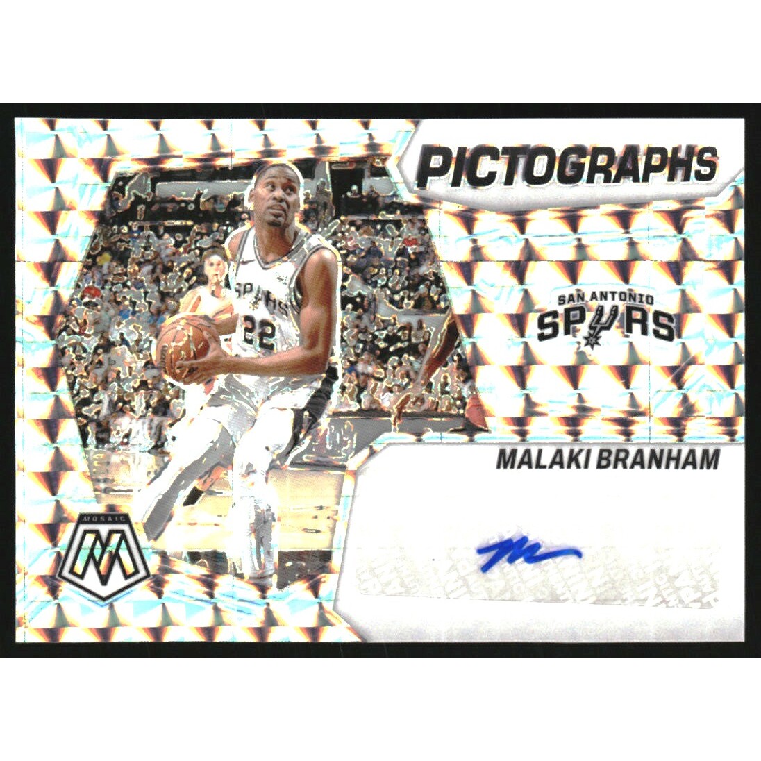 2023-24 Panini Mosaic Pictographs Mosaic #21 Malaki Branham
