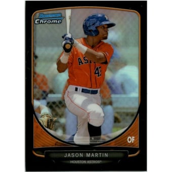 2013 Bowman Chrome Mini Black Refractors #184 Jason Martin