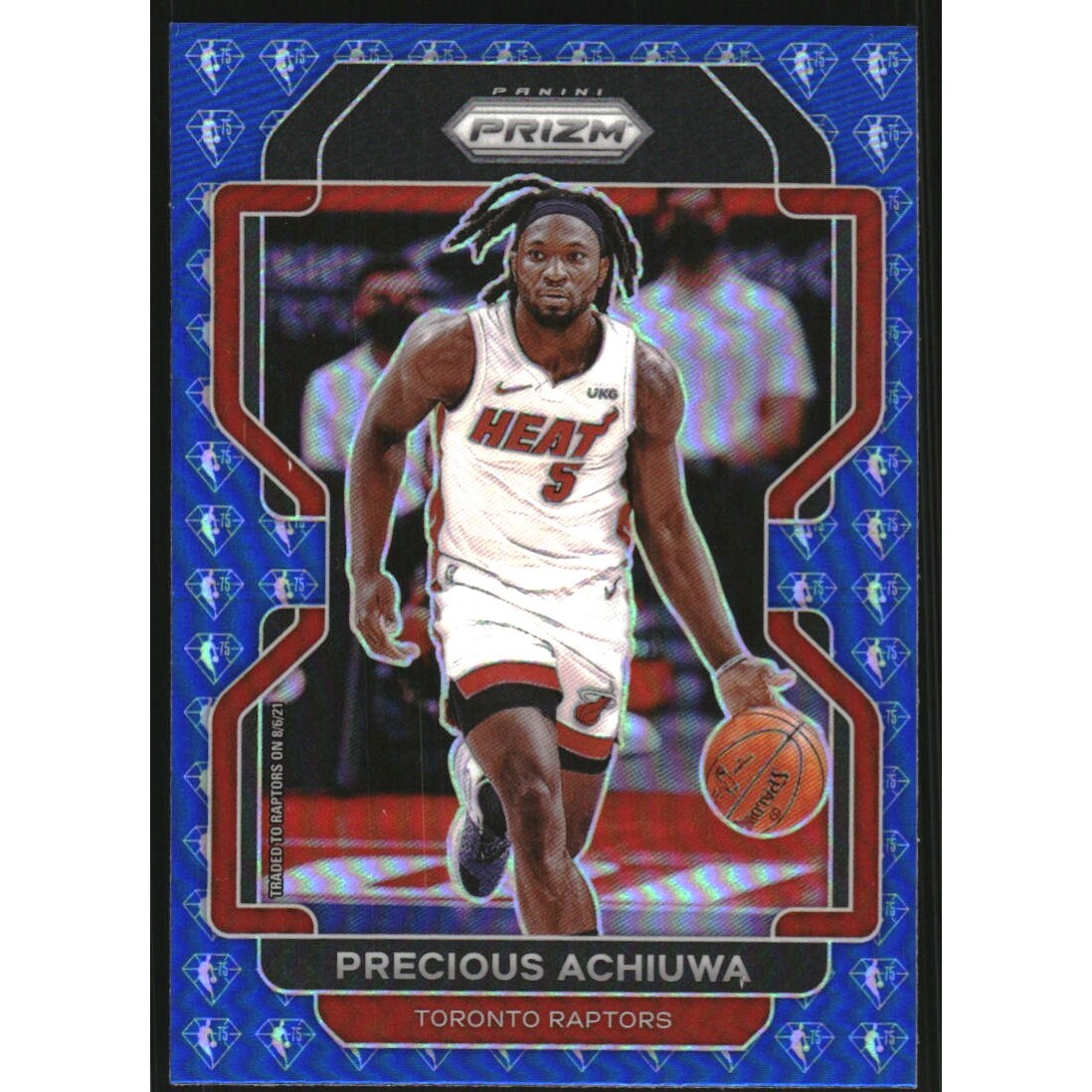 2021-22 Panini Prizm Prizms NBA 75th Anniversary #39 Precious Achiuwa