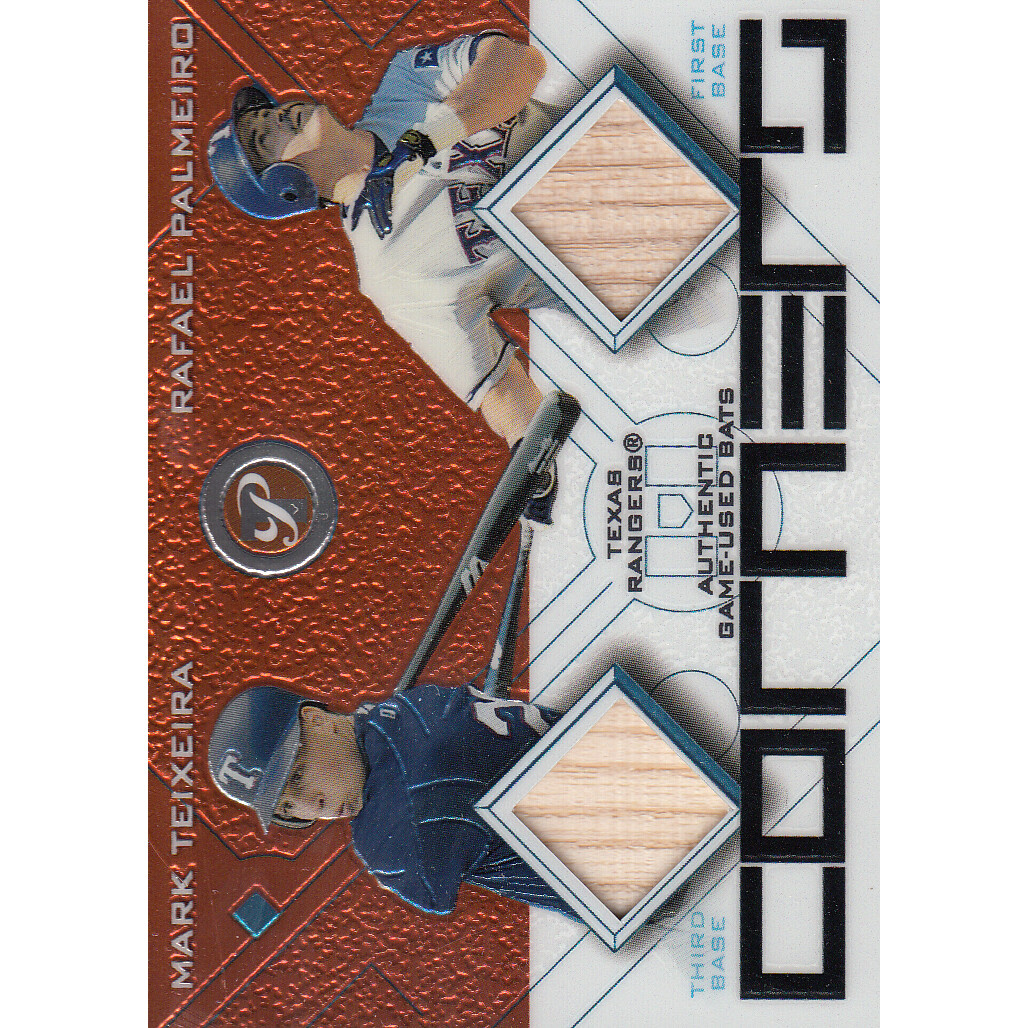 2003 Topps Pristine Corners Relics #TP Mark Teixeira Bat/Rafael Palmeiro Bat