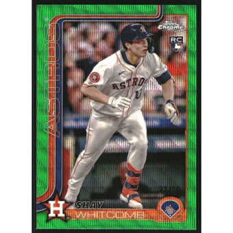 2025 Topps Chrome Green Wave Refractors #251 Shay Whitcomb