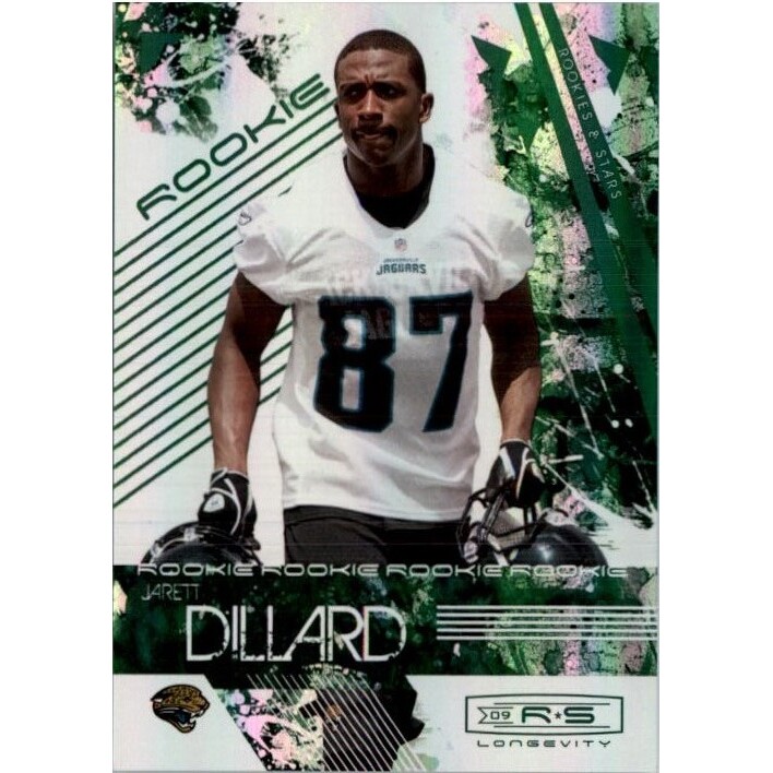 2009 Donruss Rookies and Stars Longevity Emerald #158 Jarett Dillard. rookie card picture