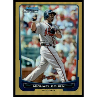2012 Bowman Chrome Gold Refractors #106 Michael Bourn
