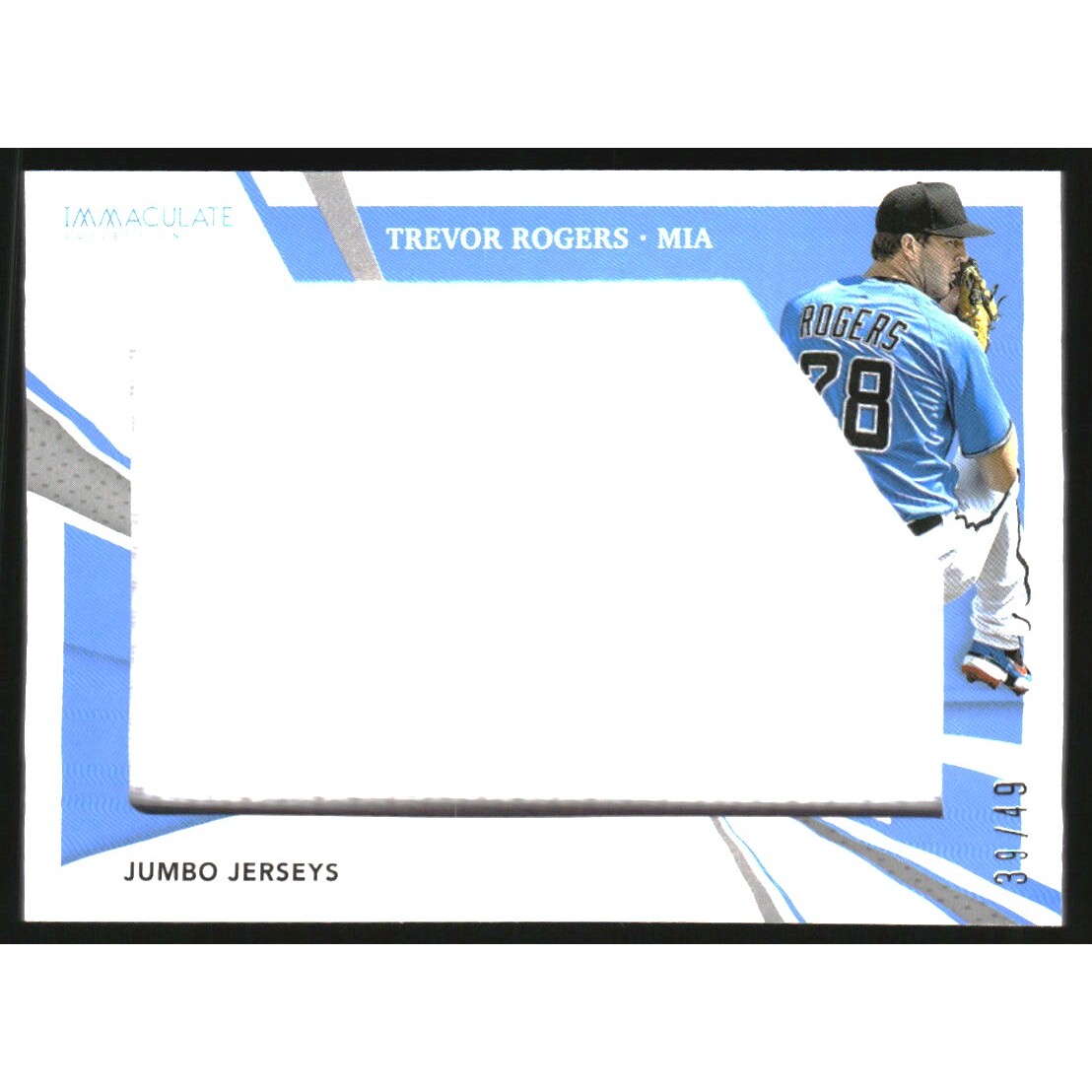 2021 Immaculate Collection Jumbo Jerseys #58 Trevor Rogers/49