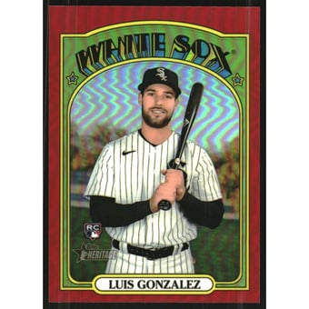 2021 Topps Heritage Chrome Red Refractors #571 Luis Gonzalez