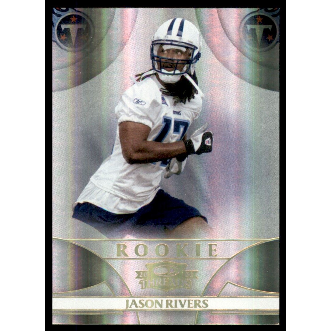 2008 Donruss Threads Gold Holofoil #189 Jason Rivers. rookie card picture