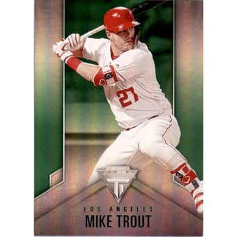 2020 Panini Titanium Green #1 Mike Trout