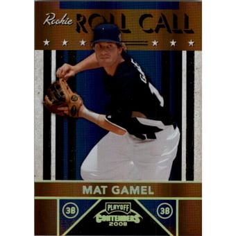 2008 Playoff Contenders Rookie Roll Call Black #1 Mat Gamel