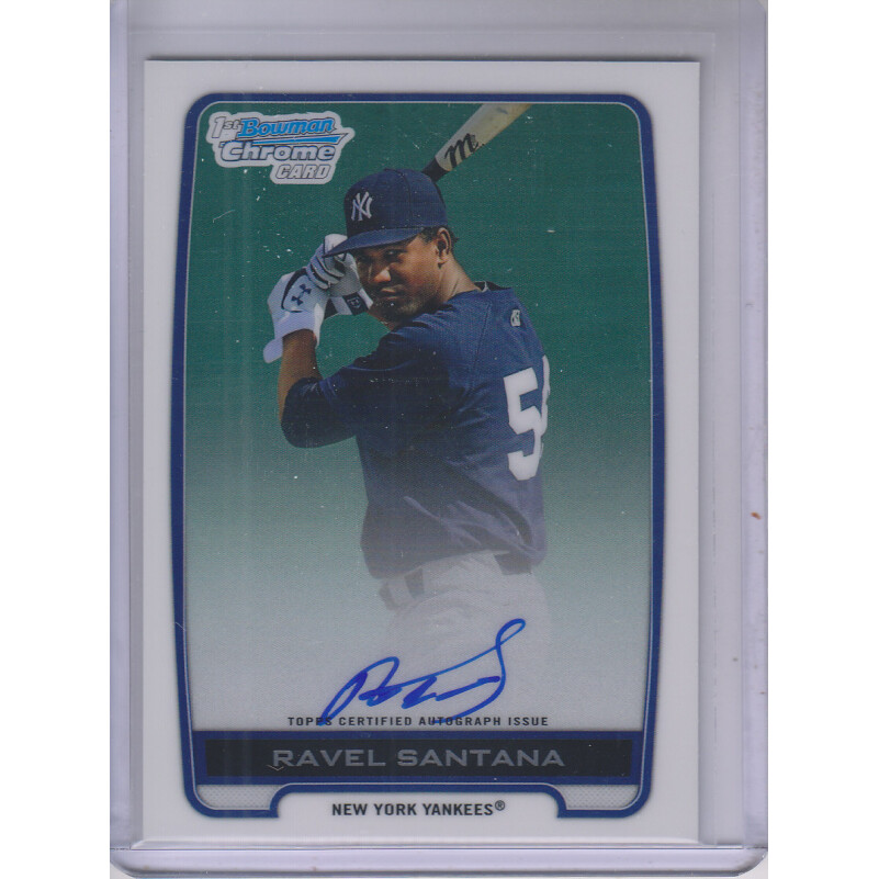 2012 Bowman Chrome Prospect Autographs #RS Ravel Santana