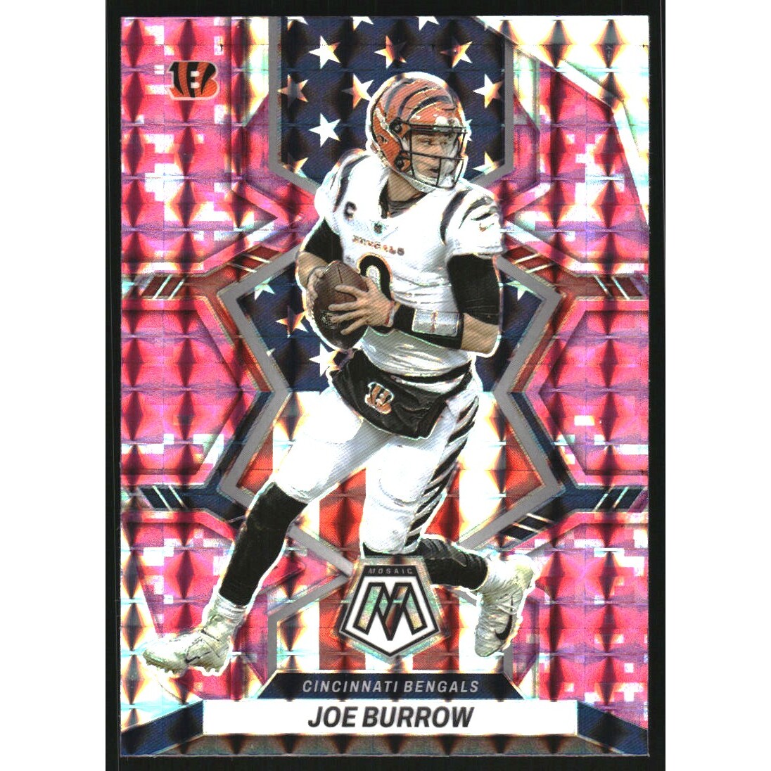 2022 Panini Mosaic Mosaic Camo Pink #255 Joe Burrow NP