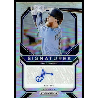 2021 Panini Prizm Signatures Prizms Silver #7 Jake Fraley