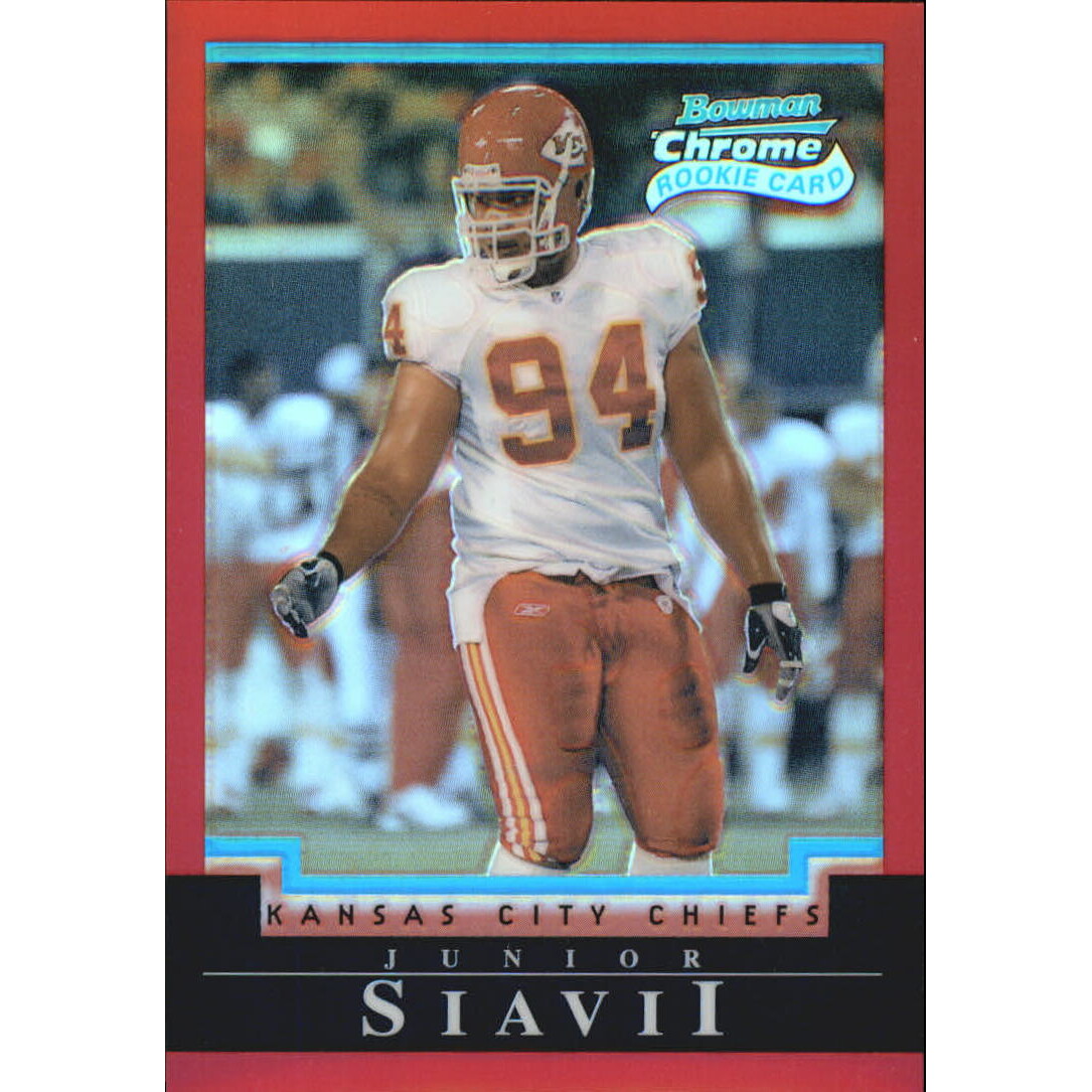 2004 Bowman Chrome Red Refractors #139 Junior Siavii