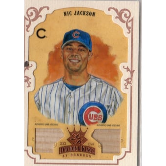 2004 Diamond Kings DK Materials Framed Bronze #107 Nic Jackson Bat-Bat/100