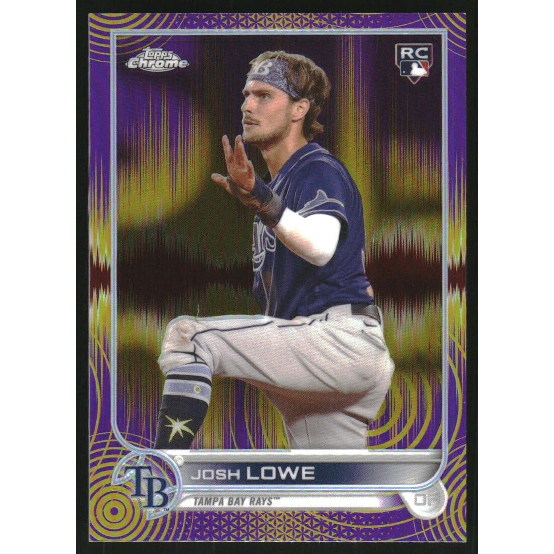 2022 Topps Chrome Sonic Purple Yellow Sonic Refractors #83 Josh Lowe