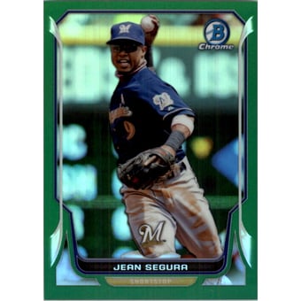 2014 Bowman Chrome Green Refractors #120 Jean Segura