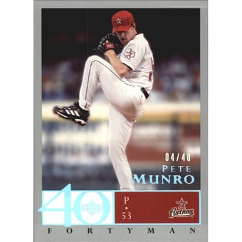 2003 Upper Deck 40-Man Rainbow #363 Pete Munro