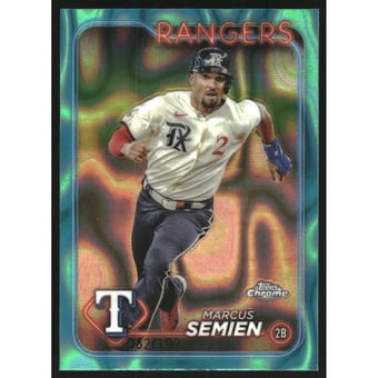 2024 Topps Chrome Aqua Lava Refractors #102 Marcus Semien