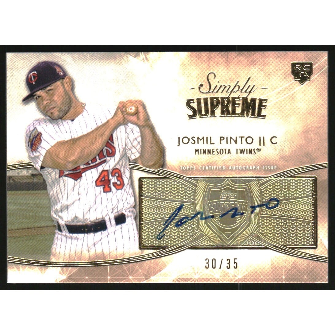 2014 Topps Supreme Simply Supreme Autographs #SSUJP Josmil Pinto