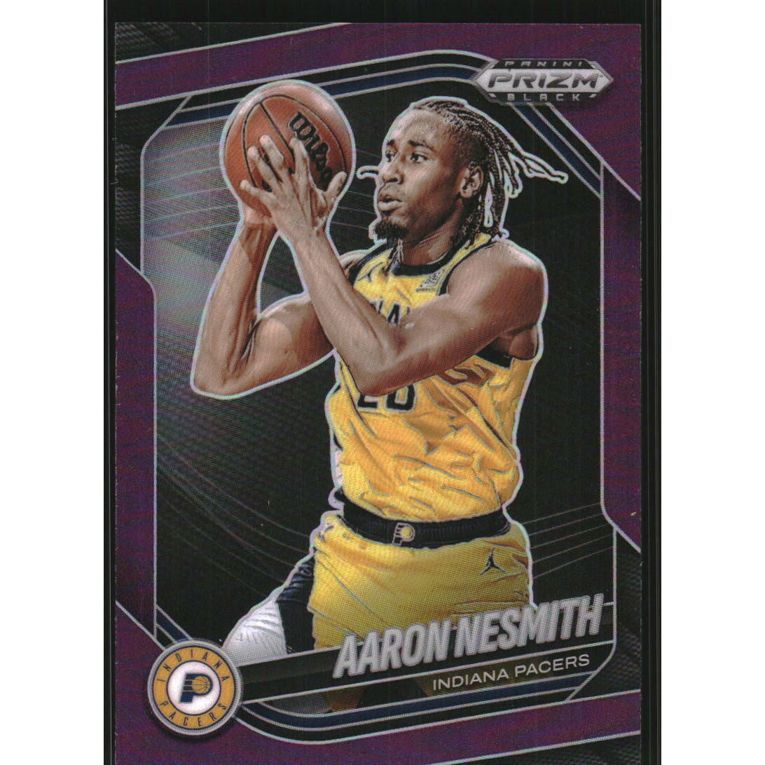 2024-25 Panini Prizm Black Prizms Purple #220 Aaron Nesmith