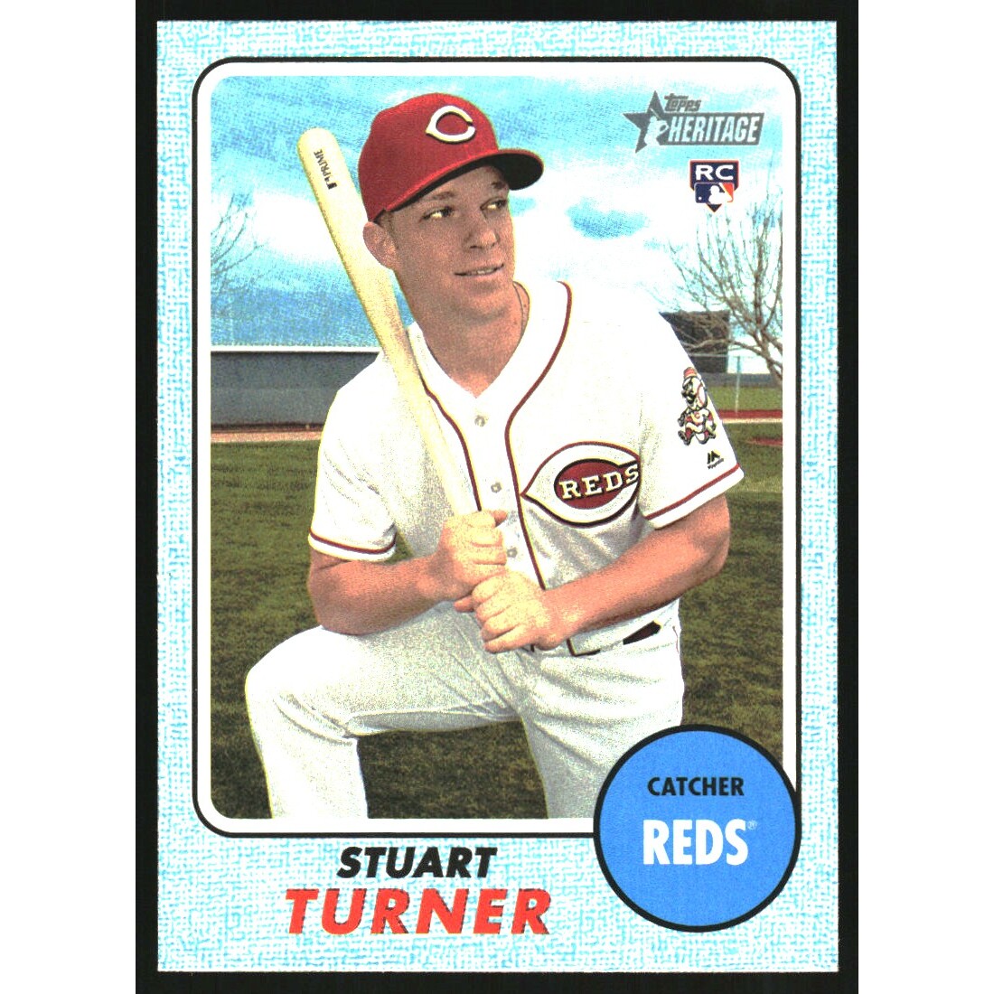 2017 Topps Heritage Blue #636 Stuart Turner. rookie card picture