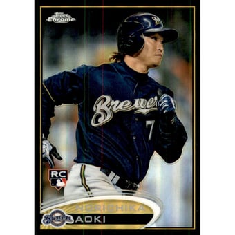2012 Topps Chrome Black Refractors #184 Norichika Aoki