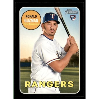 2018 Topps Heritage Black Border #611 Ronald Guzman