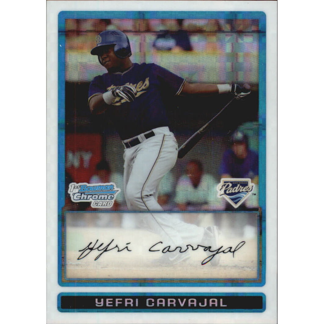 2009 Bowman Chrome Prospects X-Fractors #BCP51 Yefri Carvajal