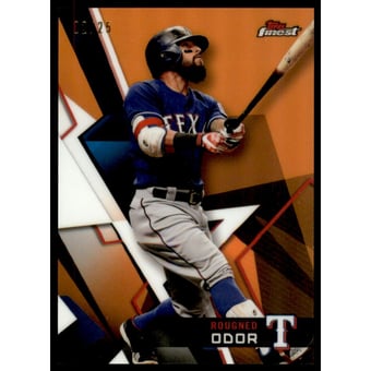 2018 Finest Orange Refractors #4 Rougned Odor