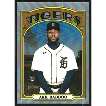 2021 Topps Heritage Chrome Refractors #540 Akil Baddoo